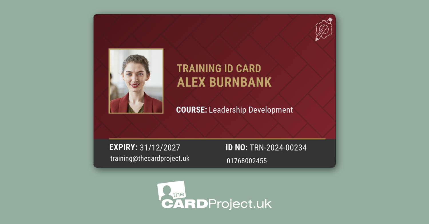 Training ID Card Burgundy Diamond